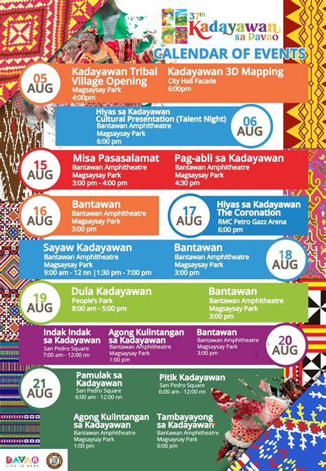 kadayawan festival 2022 schedule.